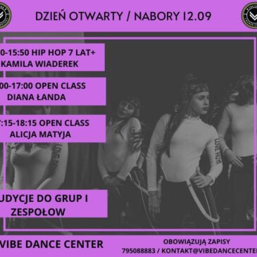 Vibe Dance Center dzień otwarty 12/09/2021